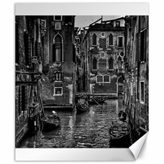 Venice Italy Gondola Boat Canal Canvas 20  x 24  