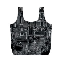 Venice Italy Gondola Boat Canal Full Print Recycle Bags (M) 