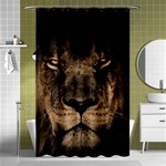 African Lion Mane Close Eyes Shower Curtain 48  x 72  (Small)  Curtain(48  X 72 ) - 42.18 x64.8  Curtain(48  X 72 )