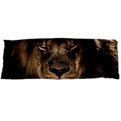 African Lion Mane Close Eyes Body Pillow Case (dakimakura) by Celenk