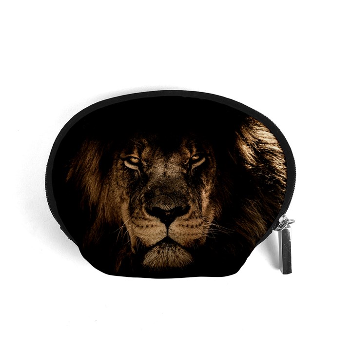 African Lion Mane Close Eyes Accessory Pouches (Small) 