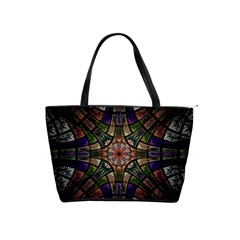 Fractal Detail Elements Pattern Shoulder Handbags by Celenk