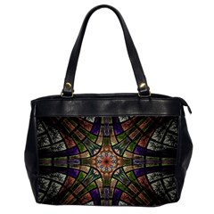 Fractal Detail Elements Pattern Office Handbags (2 Sides)  by Celenk