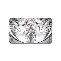 Fractal Delicate Intricate Magnet (name Card) by Celenk