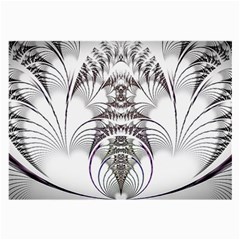 Fractal Delicate Intricate Large Glasses Cloth by Celenk