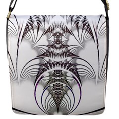 Fractal Delicate Intricate Flap Messenger Bag (s) by Celenk