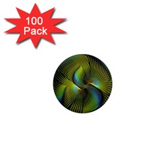 Fractal Abstract Design Fractal Art 1  Mini Magnets (100 Pack)  by Celenk