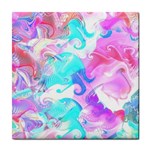 Background Art Abstract Watercolor Tile Coasters Front