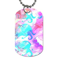 Background Art Abstract Watercolor Dog Tag (one Side) by Celenk