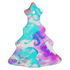 Background Art Abstract Watercolor Ornament (christmas Tree) 