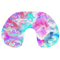 Background Art Abstract Watercolor Travel Neck Pillows by Celenk