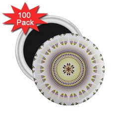 Mandala Fractal Decorative 2 25  Magnets (100 Pack)  by Celenk