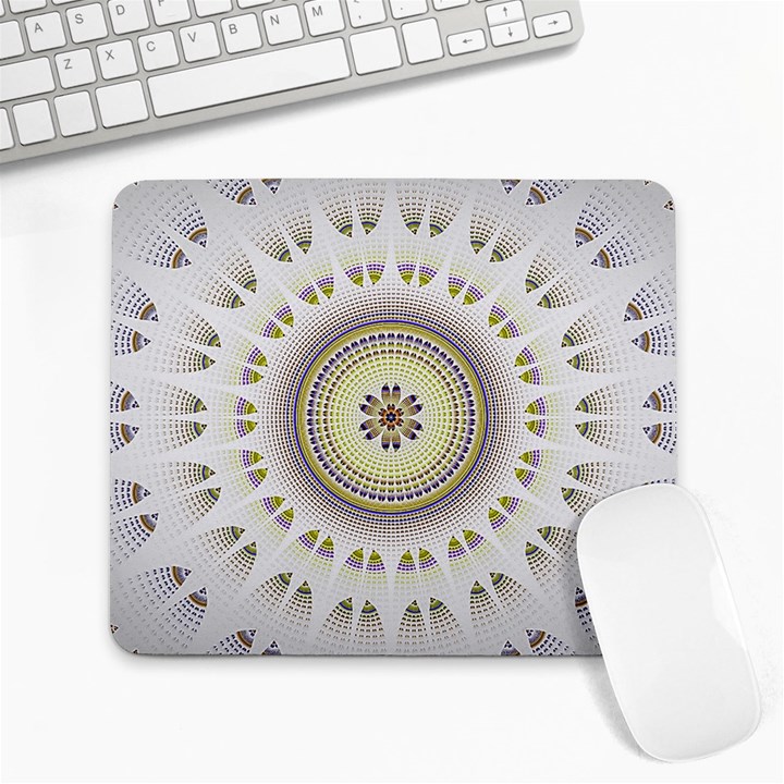 Mandala Fractal Decorative Large Mousepads