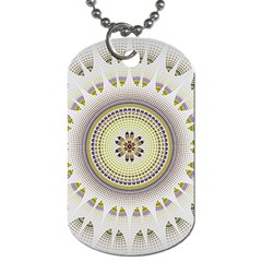 Mandala Fractal Decorative Dog Tag (two Sides) by Celenk