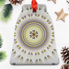 Mandala Fractal Decorative Bell Ornament (two Sides) by Celenk