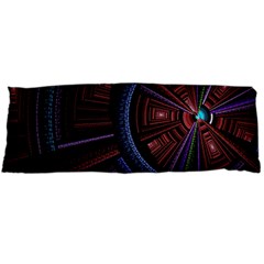 Fractal Circle Pattern Curve Body Pillow Case (dakimakura) by Celenk