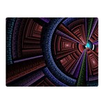 Fractal Circle Pattern Curve Double Sided Flano Blanket (Mini)  35 x27  Blanket Front