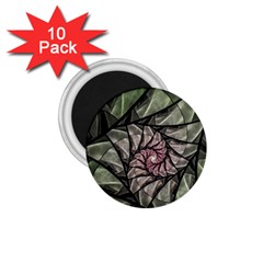 Fractal Flowers Floral Fractal Art 1 75  Magnets (10 Pack)  by Celenk