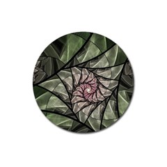 Fractal Flowers Floral Fractal Art Magnet 3  (round) by Celenk