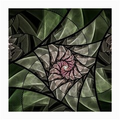 Fractal Flowers Floral Fractal Art Medium Glasses Cloth (2-side) by Celenk