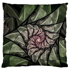 Fractal Flowers Floral Fractal Art Large Cushion Case (two Sides) by Celenk