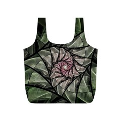 Fractal Flowers Floral Fractal Art Full Print Recycle Bags (s)  by Celenk