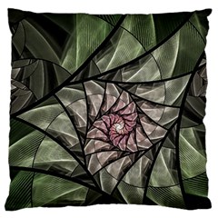 Fractal Flowers Floral Fractal Art Large Flano Cushion Case (two Sides) by Celenk