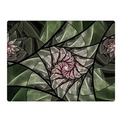 Fractal Flowers Floral Fractal Art Double Sided Flano Blanket (mini)  by Celenk