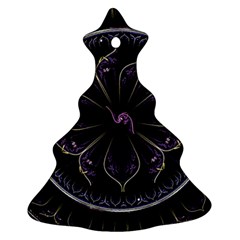 Fractal Abstract Purple Majesty Ornament (christmas Tree) 