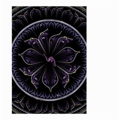 Fractal Abstract Purple Majesty Small Garden Flag (two Sides) by Celenk