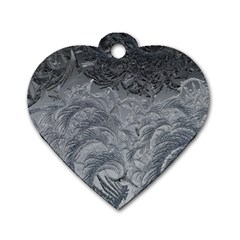 Abstract Art Decoration Design Dog Tag Heart (two Sides) by Celenk