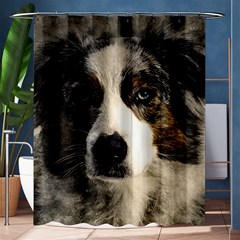 Dog Pet Art Abstract Vintage Shower Curtain 60  X 72  (medium)  by Celenk