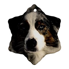 Dog Pet Art Abstract Vintage Ornament (snowflake) by Celenk