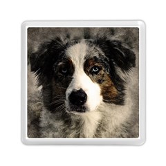 Dog Pet Art Abstract Vintage Memory Card Reader (square)  by Celenk