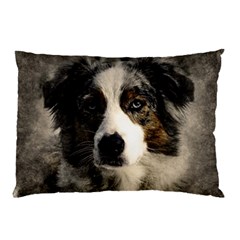 Dog Pet Art Abstract Vintage Pillow Case (two Sides) by Celenk