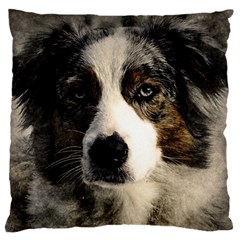 Dog Pet Art Abstract Vintage Large Cushion Case (one Side) by Celenk