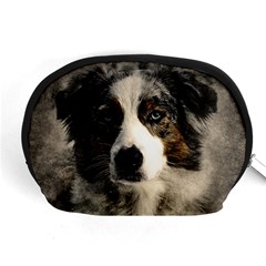 Dog Pet Art Abstract Vintage Accessory Pouches (medium)  by Celenk