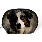 Dog Pet Art Abstract Vintage Accessory Pouches (Medium)  Back