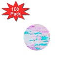 Background Art Abstract Watercolor 1  Mini Buttons (100 pack)  Front