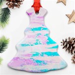 Background Art Abstract Watercolor Christmas Tree Ornament (Two Sides) Front