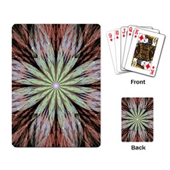 Fractal Floral Fantasy Flower Playing Card by Celenk