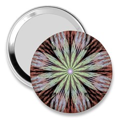 Fractal Floral Fantasy Flower 3  Handbag Mirrors by Celenk