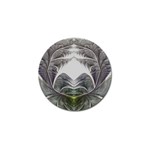 Fractal White Design Pattern Golf Ball Marker Front