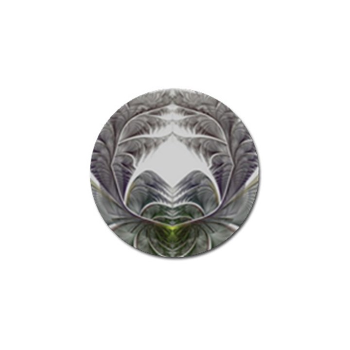 Fractal White Design Pattern Golf Ball Marker