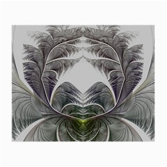 Fractal White Design Pattern Small Glasses Cloth (2-Side)