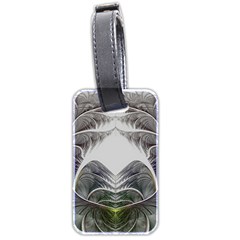 Fractal White Design Pattern Luggage Tags (Two Sides)