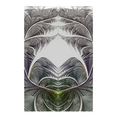 Fractal White Design Pattern Shower Curtain 48  X 72  (small)  by Celenk