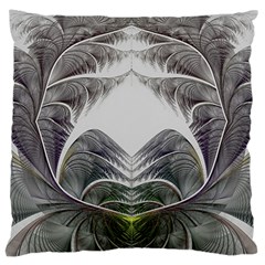 Fractal White Design Pattern Large Cushion Case (One Side)