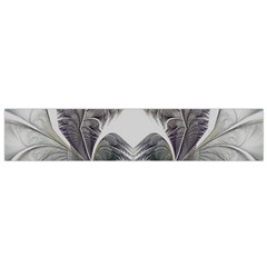 Fractal White Design Pattern Small Flano Scarf