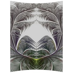 Fractal White Design Pattern Back Support Cushion by Celenk